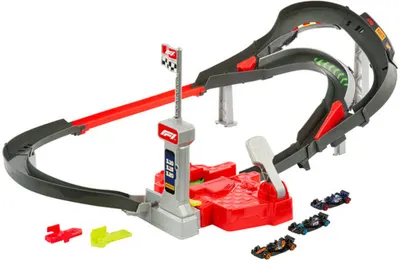 Pistă cu mașini de curse Hot Wheels Racing - Formula 1, 1:64