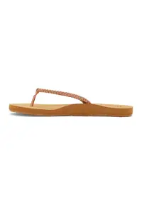 Papuci flip-flop cu barete impletite Costas - Auriu rose