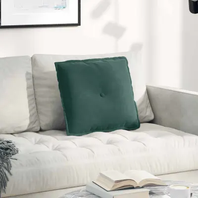 vidaXL Perna pentru spate Verde închis 50 x 45 cm