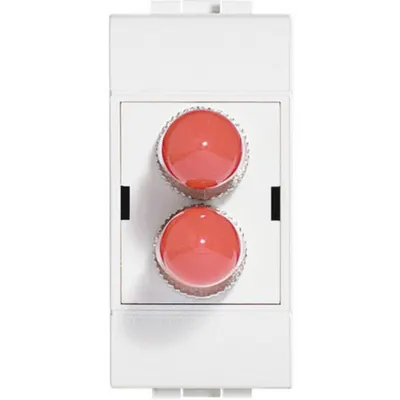 Conector fibra optica ST LiVinglight - Alb - 1 modul