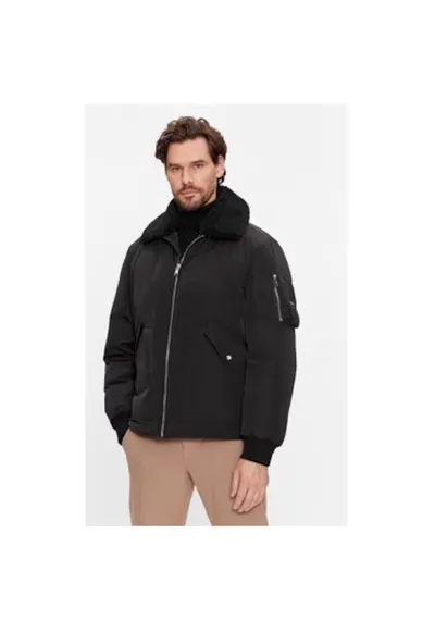 Geaca barbati - 302939381 - Poliester reciclat - Negru - Negru