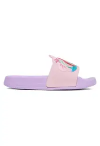 Papuci copii - roz - material sintetic -