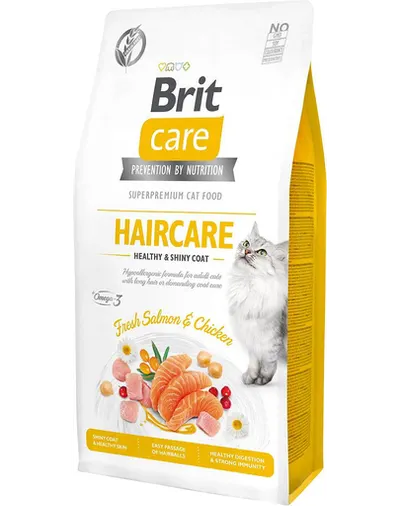 BRIT Care Cat Grain-Free Haircare hrana pisici cu blana lunga cu ingrijire speciala 2 kg