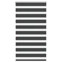 vidaXL Jaluzea tip zebra neagră lățime țesătură 65,9 cm poliester