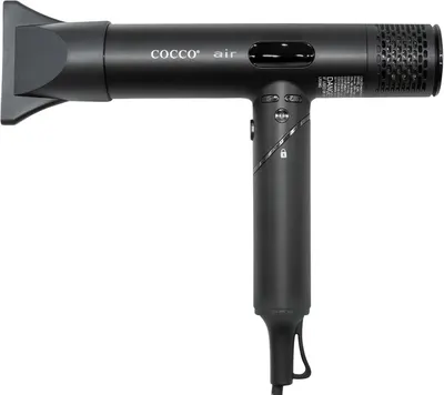 Uscător de păr Cocco – Air Ionic, 1600 W, 4 trepte, negru
