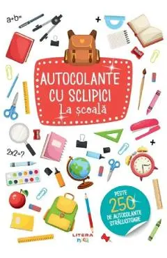 Autocolante cu sclipici. La scoala