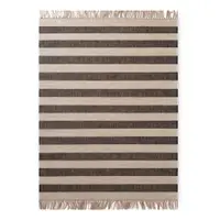 Covor negru/crem reversibil/țesut manual din iută 200x300 cm Playa – Hanse Home