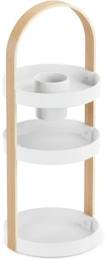 Organizator pentru produse cosmetice Umbra - Bellwood, alb