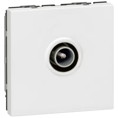 Priza tv tata 2 module Legrand Mosaic 078782 / 078782E, alb