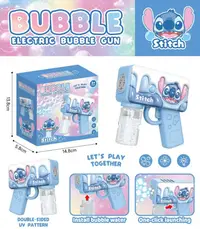 Pistol pentru baloane de sapun 3d Stitch