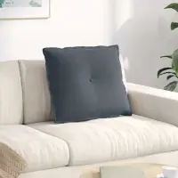 vidaXL Perna pentru spate Gri închis 60 x 50 cm Țesătură din corduroy