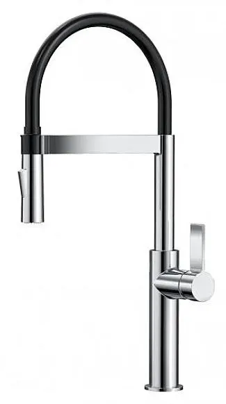 Baterie pentru bucătărie Inter Ceramic - ICF 7169184C, cu duza flexibila din silicon, crom