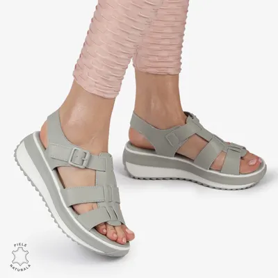 Sandale Dama din Piele Naturala cu Barete Crl1424 Barilla