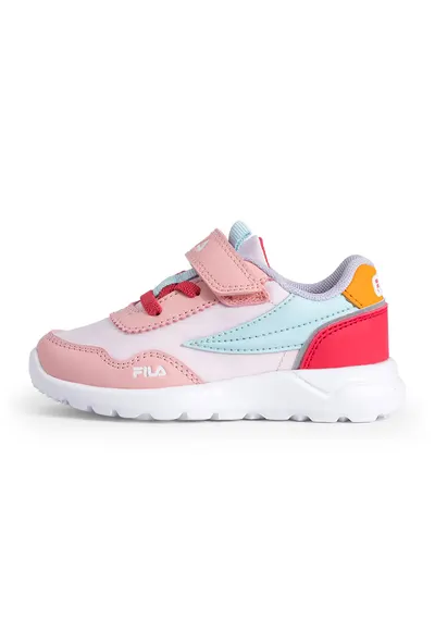 Pantofi sport cu velcro Tiger - Coral/Roz somon/Albastru glaciar