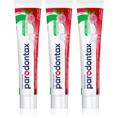 Parodontax Herbal Fresh pasta de dinti impotriva sangerarii gingiilor 3x75 ml