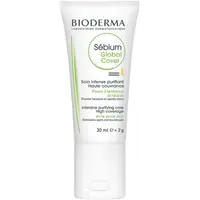 Tratament acnee, Bioderma, Sebium Global Cover, verde, 30 ml