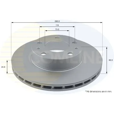 Disc frana COMLINE ADC1535V