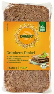 Pâine integrală de speltă bio, 500 g, Davert