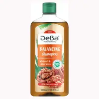 Sampon echilibrant pentru par gras DEBA NATURAL BEAUTY cu Nuci si Aloe Vera, Rubella | 500 ml