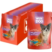Set 24 buc x 100 gr Hrana umeda pentru caini Wise Mini Adult cu vita