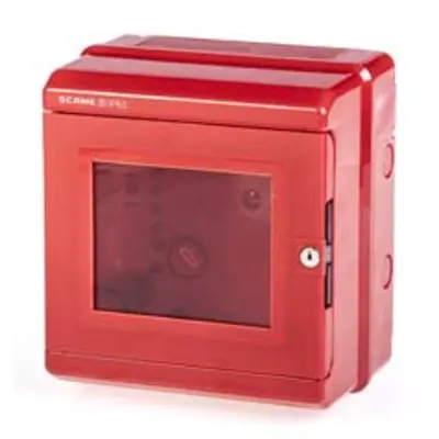 ENC. FOR EMERGENCY SYSTEMSnmontaj aparent 205x220x140mm RED
