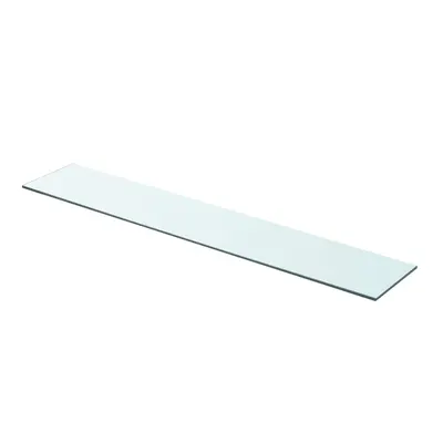vidaXL Raft din sticlă transparentă, 90 x 15 cm