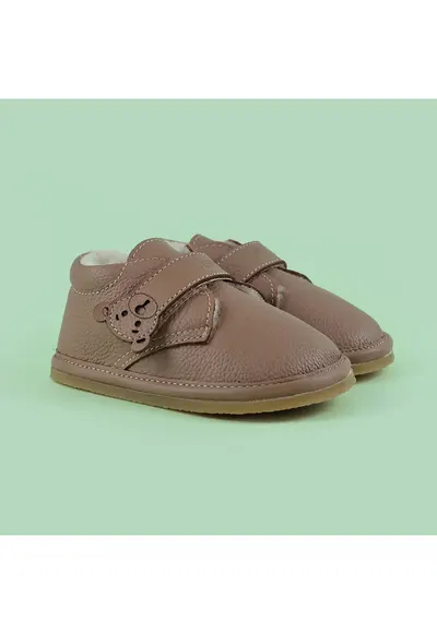 Ghete Barefoot din piele naturala Lotso - Maro