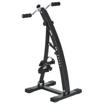 Bicicleta de Fitness din Otel cu Ecran LED Inaltime si Rezistenta Reglabile 41x50x96cm Neagra HOMCOM | Aosom RO