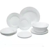Serviciu de Masa Trianon, Opal, Alb, 19 Piese, Luminarc