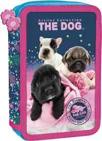 Penar școlar echipat Derform The Dog - cu 2 fermoare