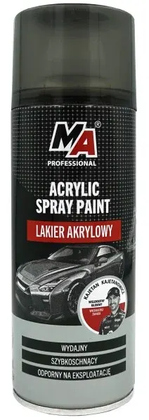 Spray vopsea acrilica negru lucios, 400 ml