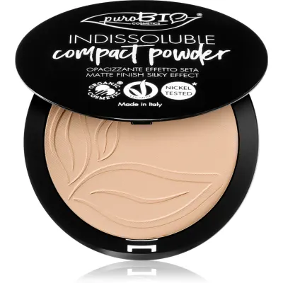 puroBIO Cosmetics Indissouble pudra compacta cu efect matifiant culoare 02 9 g