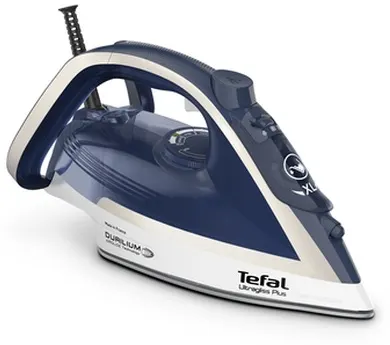 Fier de călcat Tefal - Ultragliss Plus FV6812E0, 2800W, 50 g/min, albastru/alb