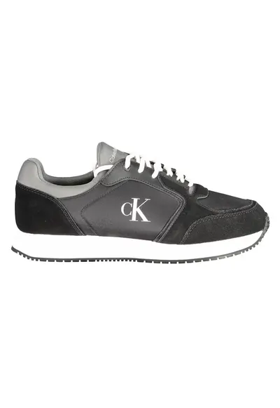 Pantofi sport barbati - 30% poliester - 30% piele - 40% poliuretan - Negru - 44 - YM0YM01152
