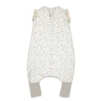 Sac de dormit, MimiNu, Premium, Cu picioruse, De iarna, Din bumbac certificat Oeko Tex Standard 100, Cu dantela si volan, 90 cm, S, Meadow