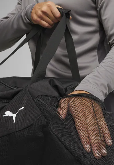 Geantă sport teamGOAL pentru fotbal, adulți, PUMA Black