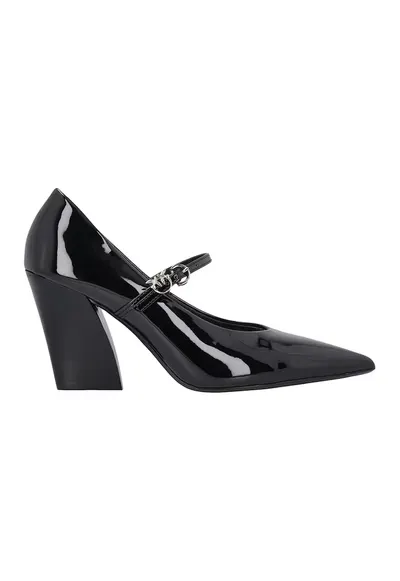 Pantofi lacuiti cu varf ascutit si toc Viola 01 - Negru