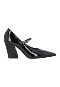 Pantofi lacuiti cu varf ascutit si toc Viola 01 - Negru