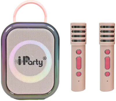 Sistem karaoke Lexibook BTC030PK, 2 microfoane, roz