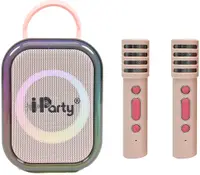Sistem karaoke Lexibook BTC030PK, 2 microfoane, roz