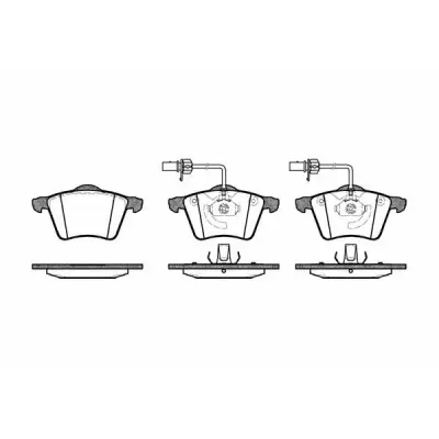 Set placute frana, frana disc REMSA 0721.02