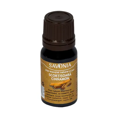 Ulei esential natural si pur Scortisoara uz extern, 10ml, Savonia