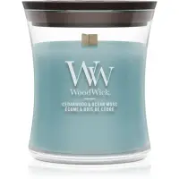 Woodwick Cedarwood & Ocean Moss lumânare parfumată cu fitil din lemn 85 g