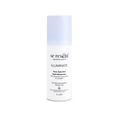 Crema pentru fata si gat cu efect iluminator Illuminate, 50 g, Se:Reskin