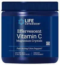 Cristale efervescente de vitamina C și magneziu, 180 g, Life Extension