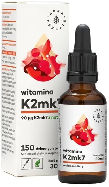 Vitamină К2, picături, 30 ml, Aura Herbals