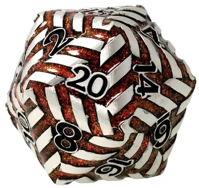 Zar GlassStaff - Metal D20, Forgespired