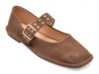 Balerini GRYXX maro, HZY35, din piele intoarsa