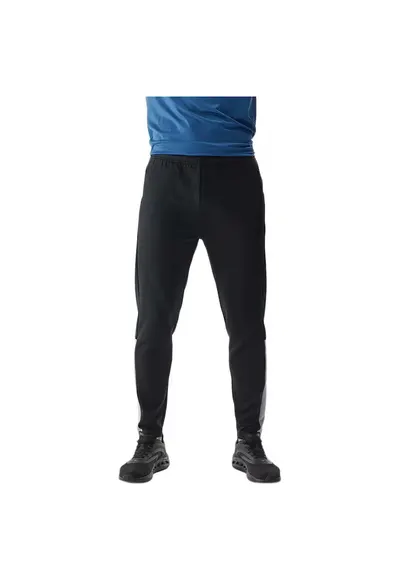 Pantaloni sport barbati 4FWAW24TFTRM683 - talie elastica - poliester/elastan - negru