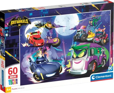 Puzzle pentru copii Clementoni din 60 piese - Batwheels (varianta 2)